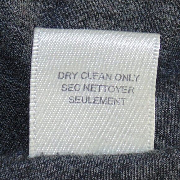 REBECCA TAYLOR Dress, L, Slub Jersey, Gathered, Long sleeve, Charcoal Gray - Picture 13 of 13